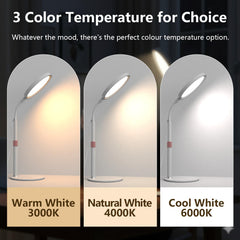 Threnthos desk lamp timer displaying 15 minutes for focused sessions.