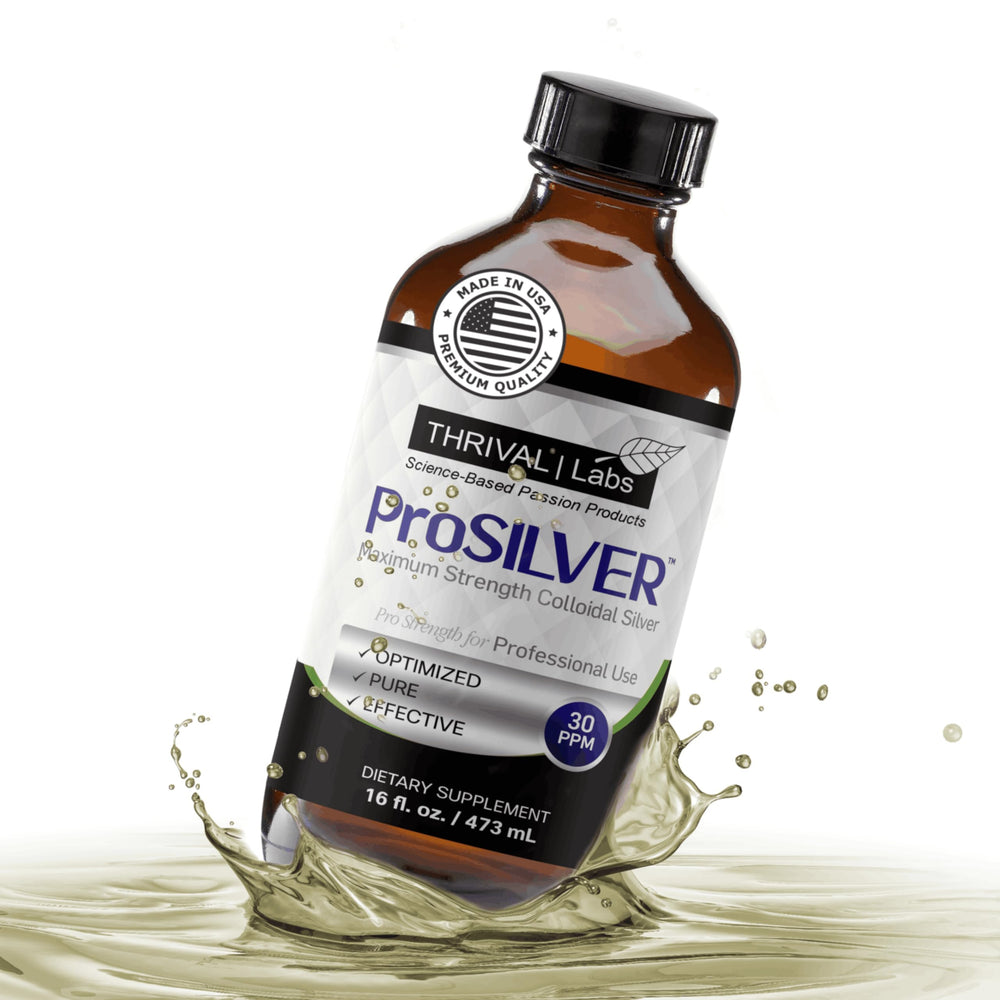 Thrival Labs ProSILVER bottle pour for easy daily use