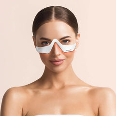 Thryve Under Eye Red Light Therapy routine in morning light