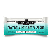 Barras Thunderbird energía chocolate almendra sal marina para entrenamientos.