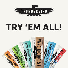 Thunderbird Bars no added sugar delivering natural sweetness during workouts.