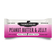 Thunderbird Bars packaging shows a gluten-free energy snack for on-the-go fueling.