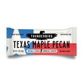 Thunderbird Real Food Bars Texas Maple Pecan bar packshot highlights convenient on-the-go energy