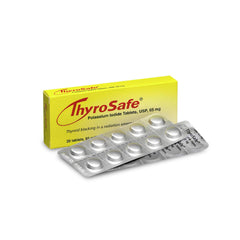 THYROSAFE 65mg iodide tablets bottle front for emergency protection.