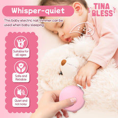 Tinabless 6-in-1 nail file with color-coded pads for versatile grooming.