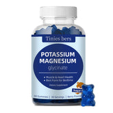 Tinies Bers Potassium Magnesium Gummies bottle with berry flavor may support muscle function