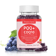 Tinies bers pqq gummies bottle for convenient daily energy support.