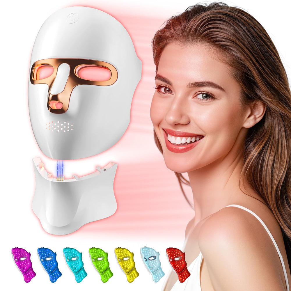 Tinkoola red light therapy mask on the face for gentle at-home skin renewal