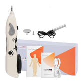 Tirisia electronic acupuncture pen front view, compact home-use device for daily self-care.