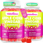 Tisestence Apple Cider Vinegar Gummies pack front view for convenient daily detox.