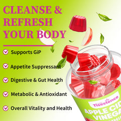 Tisestence Probiotic Lactobacillus and Bifidobacterium gummies support digestive balance.