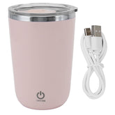 Tissting Shaker Bottle front view in pink for quick on-the-go blends.