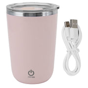 Tissting Shaker Bottle front view in pink for quick on-the-go blends.