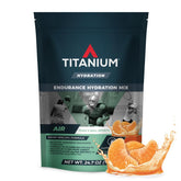 TITANIUM AIR hydration bottle pour with citrus flavor for quick refreshment.
