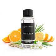 TitanVex 24K Magic Diffuser Oil bottle—hotel-inspired fragrance for elegant home ambiance.