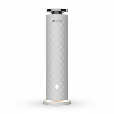 TitanVex cordless rechargeable diffuser for mobile, cord-free aromatherapy on any table.
