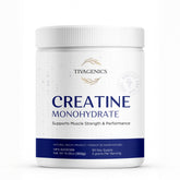 TIVAGENICS Pure Creatine powder bottle ready to mix for workouts