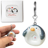 TIWIWTB ceramic worry stone featuring a penguin design for calming sensory focus