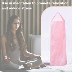Tizzomx crystal point wand directs focused energy for meditation and balance.