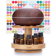 TJ.MOREE Bamboo Diffuser Holder Carousel upper tray enables easy scent access.