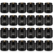TLNFHRPI 24pc black scented candles packaging view, ideal for gifting and creating atmosphere.