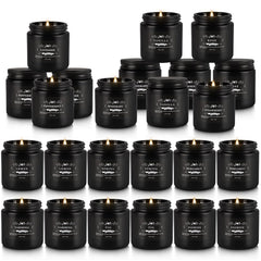 TLNFHRPI indoor outdoor ambiance candles lit in a garden setting with soft glow and aroma.