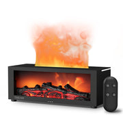 TMEHM Fireplace Flame Diffuser front view with cozy flame glow for ambiance