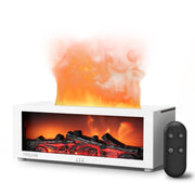 TMEHM fireplace flame screen shows realistic ambiance while humidifying the room