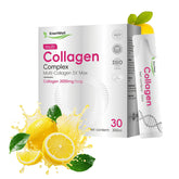 TMYIOYC EneriWell liquid collagen bottle highlighting lemon flavor for skin and hair support.