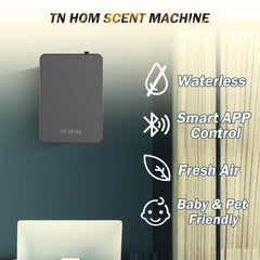 TN HOM scent diffuser in large room covers up to 1,450 sq ft.