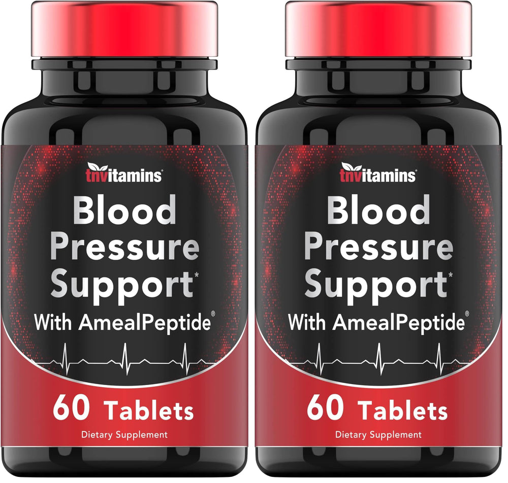 TNVitamins Blood Pressure Support bottle for daily use.