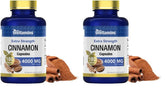 tnvitamins Cinnamon Capsules bottle label shows 4000 mg per capsule for daily wellness