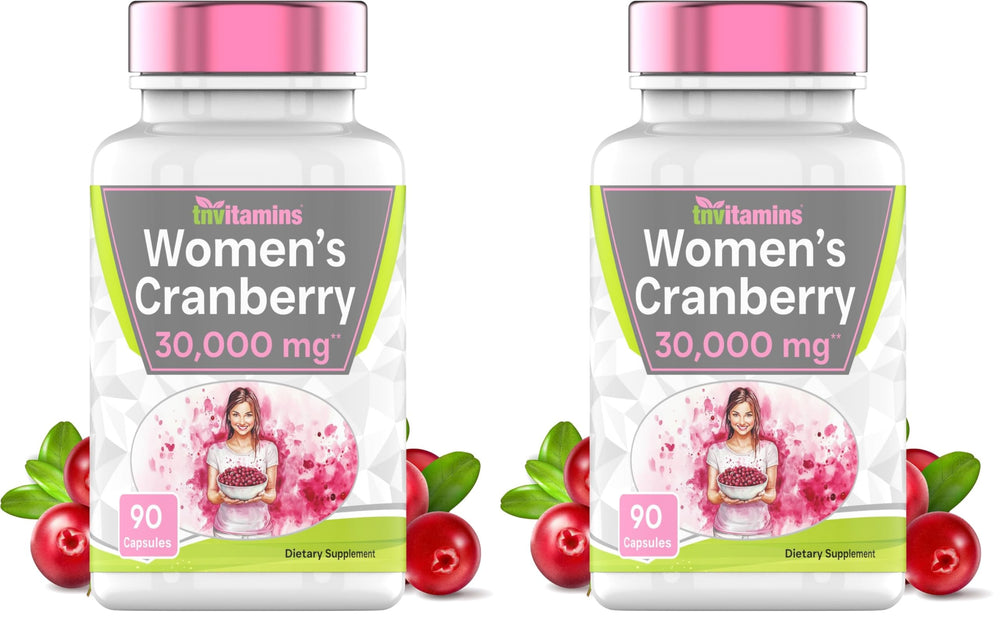 tnvitamins cranberry pills for women bottle capsules supporting urinary tract health