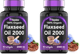 tnvitamins flaxseed oil softgels bottle-front highlighting omega-3 rich formula