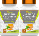 tnvitamins Turmeric Curcumin bottle with black pepper for daily wellness.