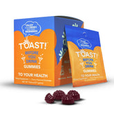 Toast! Before You Drink cherry-pack gummies for convenient pre-drinking support.