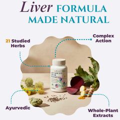 TODICAMP liver health capsules closeup showing smooth, easy-to-swallow pills