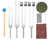 Tofxim tuning forks 128Hz in action for focused meditation and mindful breathing.