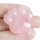 Togous Rose Quartz Cat Paw crystal for calm mindfulness
