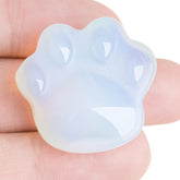 Togous cat paw crystal highlighting calming energy and adorable design.