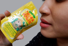 Tolakangin honey-infused syrup close-up signaling halal Indonesian-made quality.
