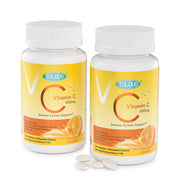 TOLOUS Vitamin C 500mg chewables bottle with orange flavor for easy daily use