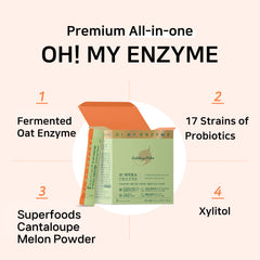 Tomnada O! MY ENZYME stick dispensing action for on-the-go digestion support