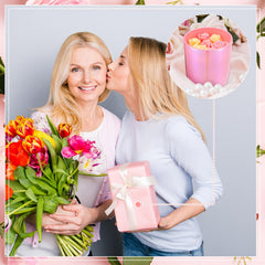 Tondiamo rose candle in pink soy wax provides a soothing fragrance.