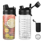 TONGRANG-LIFE glass shaker 20oz with leak-proof lid for gym on-the-go