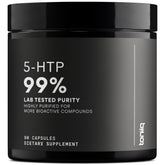 Toniiq 5-HTP bottle front showing purity and dosage clarity