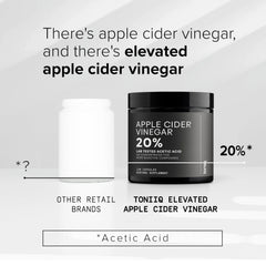 Toniiq ACV Capsules close-up shows easy-to-take capsules.