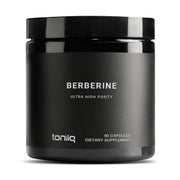 Toniiq Berberine HCl bottle with capsules for daily wellness support