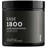 Toniiq Ease with DHM capsules bottle ready for a post-night-out routine