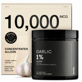 Toniiq Garlic Capsules odorless bottle pour for daily use.